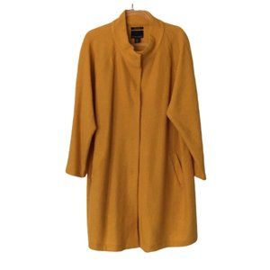 CYNTHIA ROWLEY: mustard wool coat